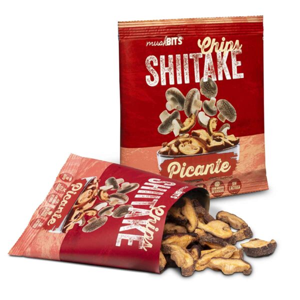 Chips Shiitake Picante caja 20 uds.